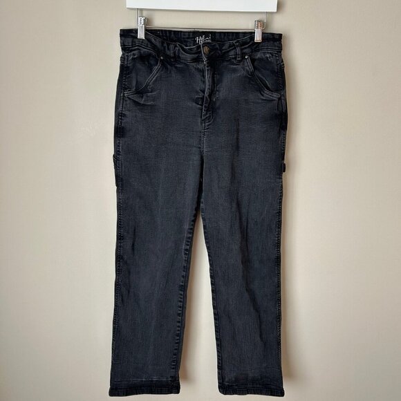 Hell Bunny Denim - Hell Bunny Black Wash Carpenter Denim Baggy Jeans Women’s Size XL 34 Waist